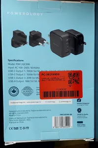 تجریه خرید شارژر دیواری100وات پاورولوجی مدل PWCUQC006-BK