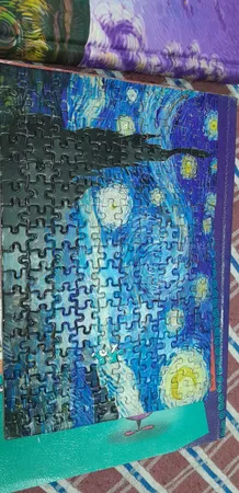 پازل160تکه مینیاتور طرح شب پرستاره ونگوگ کد 01562