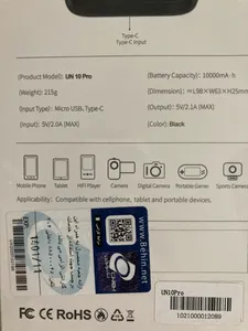تجریه خرید پاوربانک یونیوو مدل UN10 PRO ظرفیت 10000 میلی آمپر ساعت