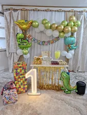 تجریه خرید بادکنک فویلی لاکی بالونز مدل دایناسور کلاه دار طرح Happy Birthday کد 1218
