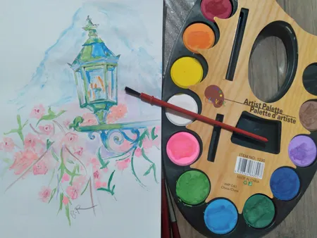 آبرنگ 12 رنگ پالتی مدل BNP3