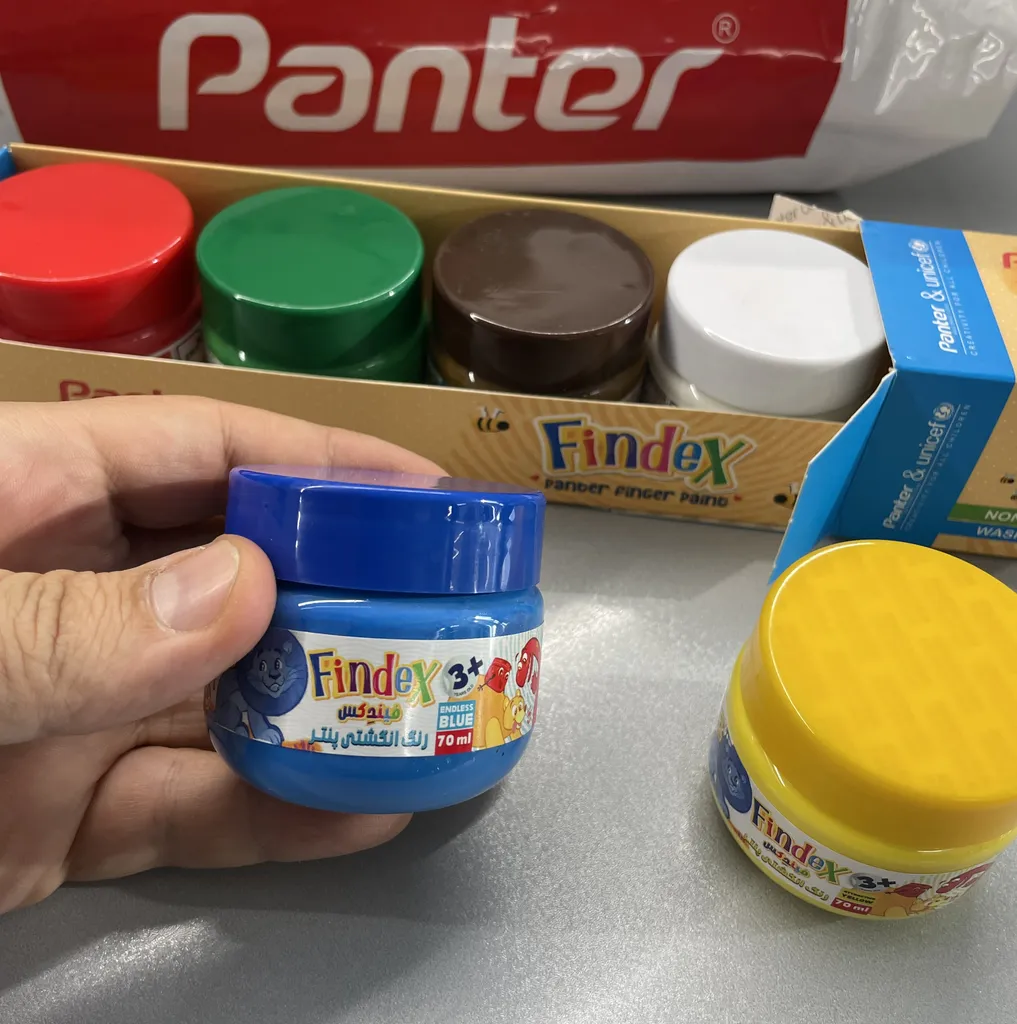 رنگ انگشتی  پنتر یونیسف مدل Findex Slim بسته 6 عددی