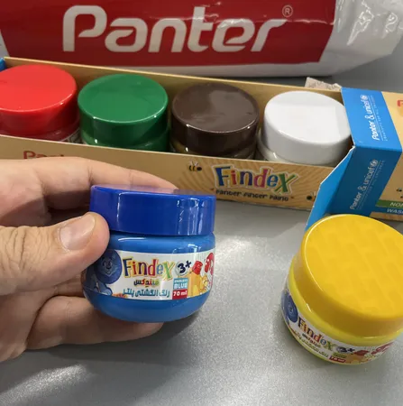 رنگ انگشتی  پنتر یونیسف مدل Findex Slim بسته 6 عددی