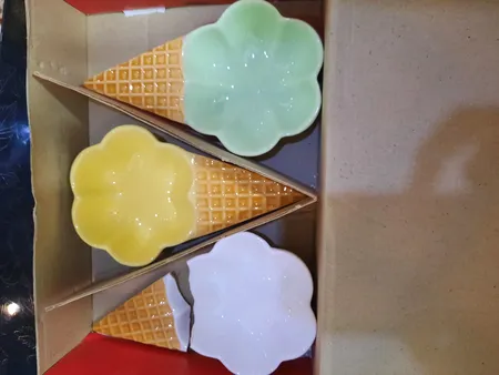 بستنی خوری باریز مدل بستنی قیفی کد 30 مجموعه 6 عددی