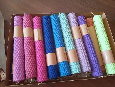 شمع مدل موم عسل مجموعه 20 عددی