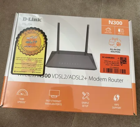 مودم روتر بی سیم ADSL2 Plus و VDSL2 دی لینک مدل DSL-224 NEW