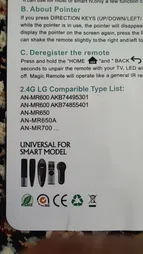 ریموت کنترل مدل V-1922