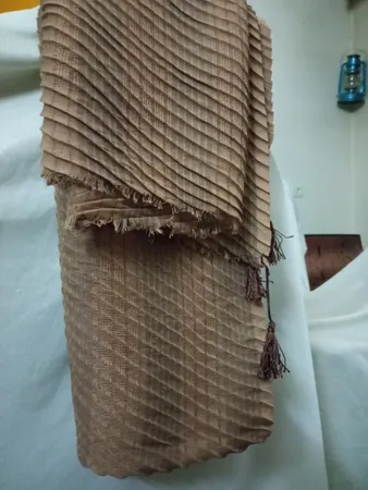 شال زنانه مدل پلیسه حصیری