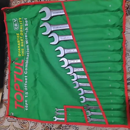 مجموعه 16 عددی آچار یکسر تخت یکسر رینگ تاپ تول مدل GAAA1604