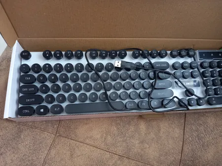 کیبورد و ماوس گیمینگ لایمید مدل GTX300NEW RGB سوئیچ ممبران، Full-Size، نور پردازی LED RGB