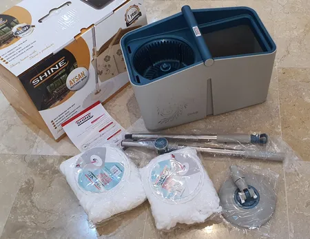 زمین شوی چرخشی شاین مدل آیسان Plastic Basket