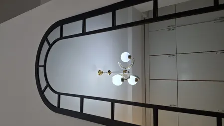 آینه الف مدل   قدی طرح تاج کد 002