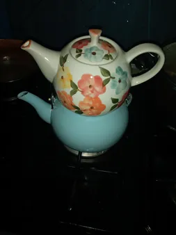 قوری طرح بهار گل ها مدل دریا