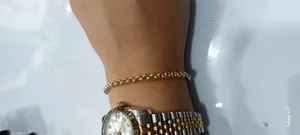 تجریه خرید دستبند زنجیری طلا 18 عیار زنانه طلای مستجابی مدل رولو گلستانه کد R19