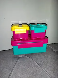 تجریه خرید ظرف غذای 3 تکه کودک هوکیا مدل پازلی