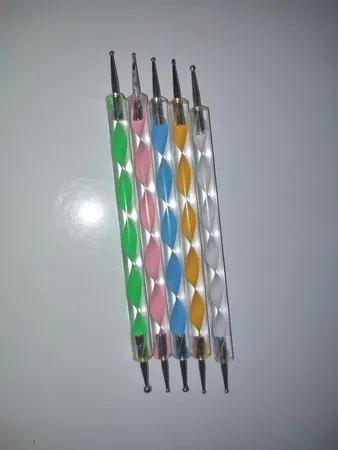 قلم طراحی ناخن مدل داتینگ کد T01 بسته 5 عددی