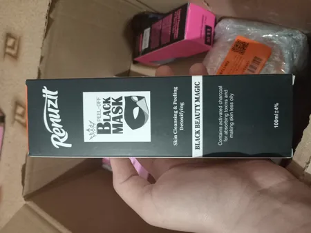 ماسک صورت رینوزیت مدل carbon active حجم 100 میلی لیتر