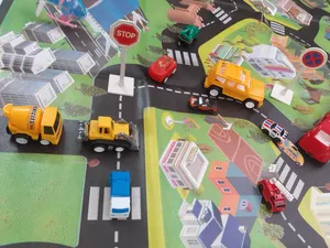 تجریه خرید زیر انداز بازی فکرآوران مدل شهر کودک سایز 70×140 سانتی متر