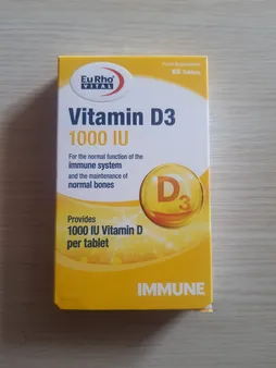 قرص ویتامین D3-1000 واحدی  بسته 60 عددی