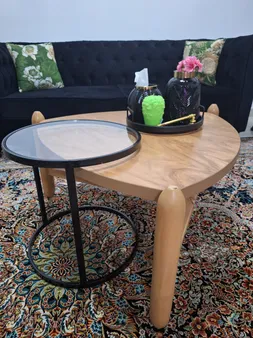 میز عسلی مدل دوخط کد 02