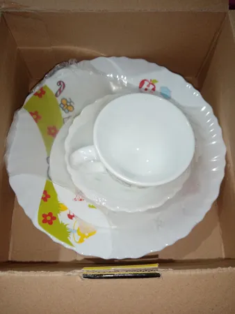 سرویس غذاخوری 5 تکه کودک پارس اوپال طرح کیتی کد 653