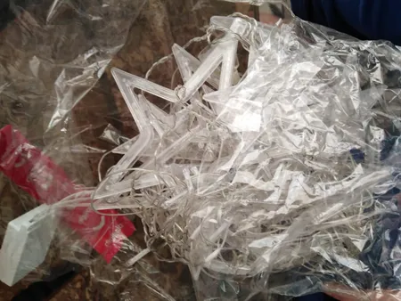 ریسه ال ای دی مدل ماه و ستاره بزرگ نامتقارن کد ASFS52 طول 2.5 متر