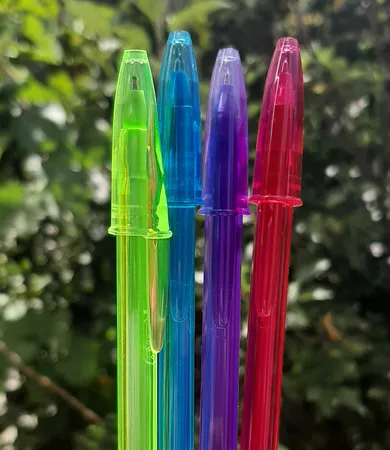 خودکار بیک1.2 مدل Cristal Soft and Fashion - بسته 4 عددی 4 رنگ سایز 0.8