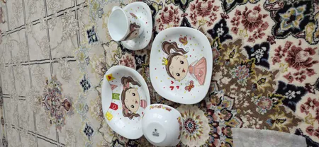 سرویس غذاخوری 5 تکه کودک پارس اوپال کد 47