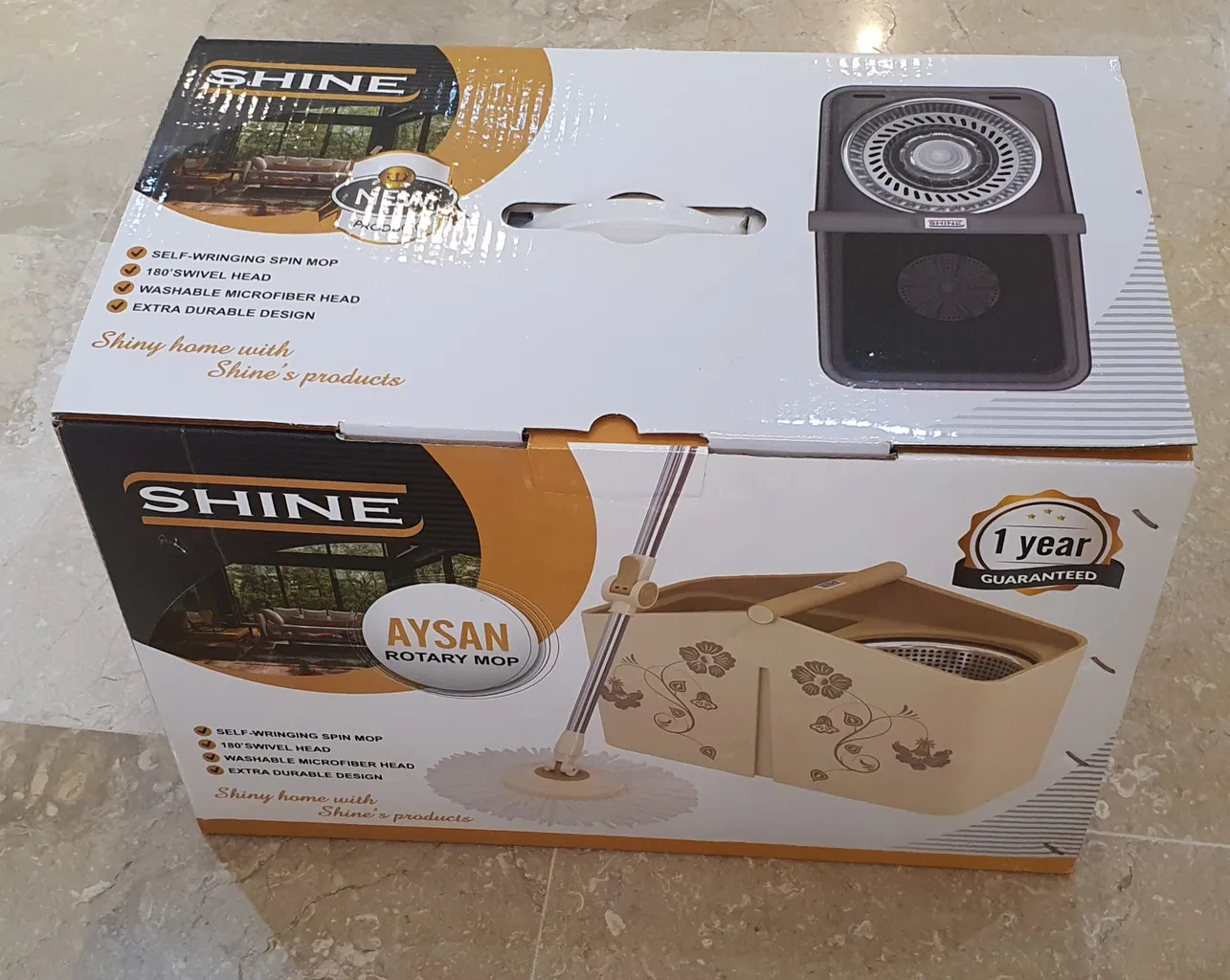 زمین شوی چرخشی شاین مدل آیسان Plastic Basket