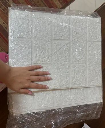 دیوارپوش فومی طرح آجر سفید کد FB اندازه 71x77