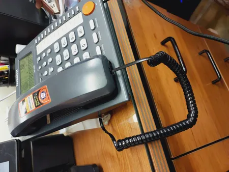 سیم تلفن مدل فنری