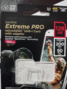 تجریه خرید کارت حافظه microSDXC سن دیسک مدل Extreme PRO کلاس A2 استاندارد UHS-I U3 سرعت 200MBs ظرفیت 128 گیگابایت