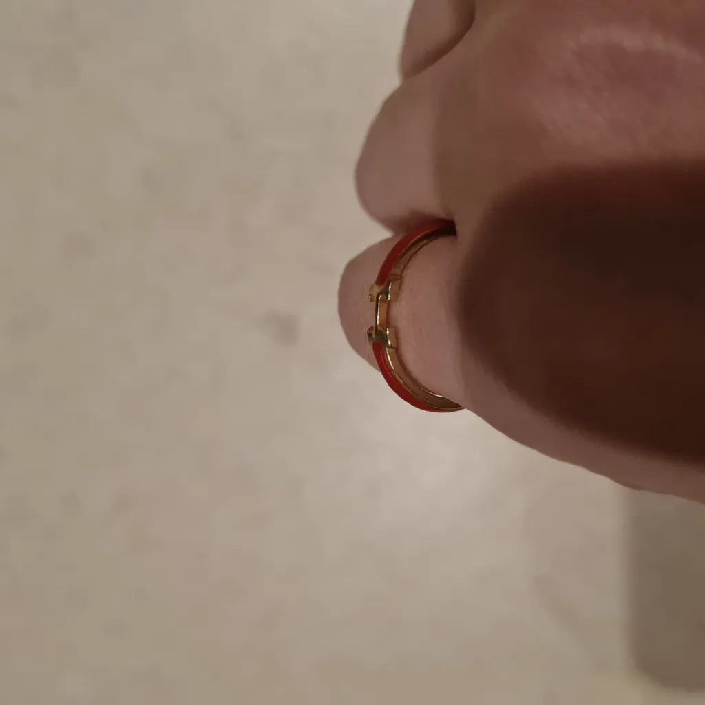 انگشتر طلا 18 عیار زنانه بان گالری مدل هرمس باریک