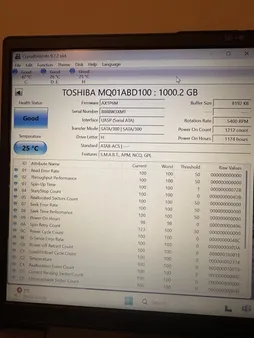 هارد دیسک اینترنال توشیبا مدل MQ04ABF100 ظرفیت 1 ترابایت