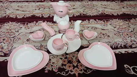 ست صبحانه خوری 17 پارچه آی سرام طرح ریتا مدل 4025