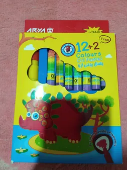 پاستل روغنی 2+12 رنگ آریا کد 2027