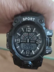 تجریه خرید ساعت مچی دیجیتال مدل اسپرت تک زمانه کرنومتر دار کد 2
