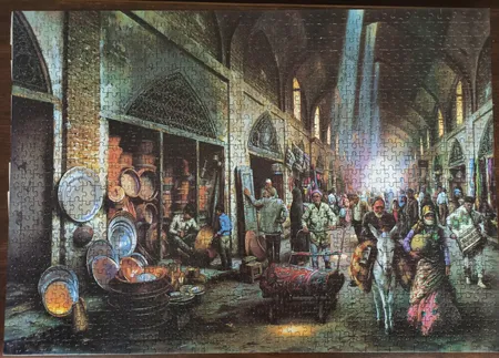 پازل 1000 تکه پازل ایران طرح Coppersmith Bazaar