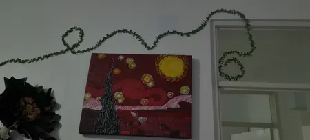 گل مصنوعی مدل ریسه برگ کد 398 طول 7/5 متر