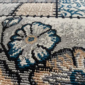 تجریه خرید گلیم ماشینی سهند مدل GJZ0.0Z زمینه نقره ای