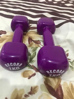 دمبل رکورد مدل V-H وزن 1 کیلو گرمی بسته 2 عددی