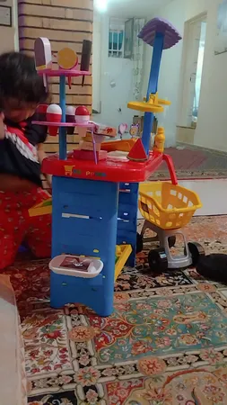 اسباب بازی سوپر مارکت مدل 703 به همراه چرخ خرید