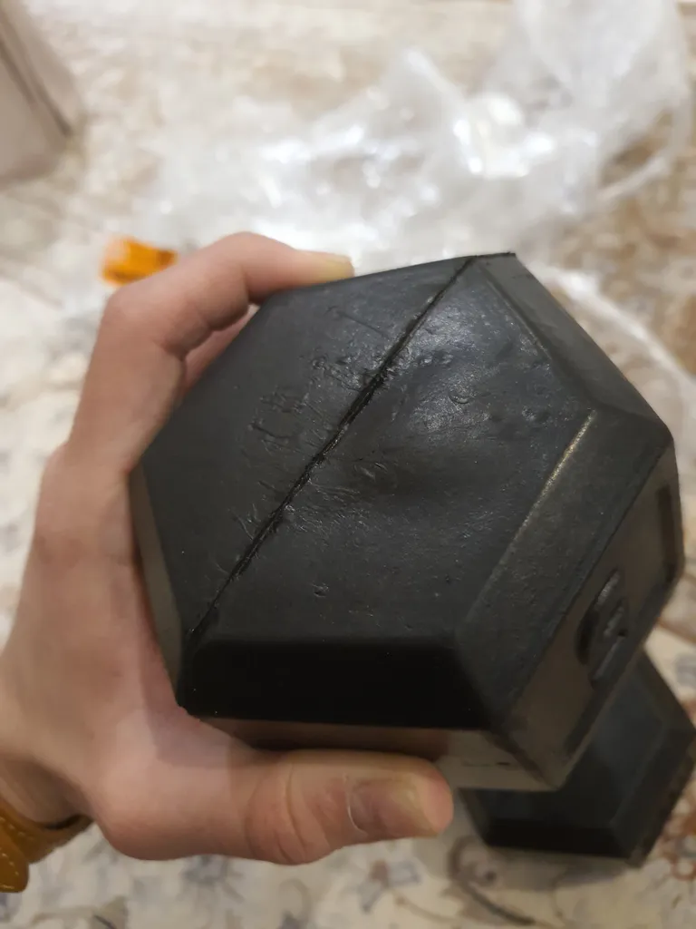 دمبل مدل 001 وزن 5 کیلوگرم بسته 2 عددی