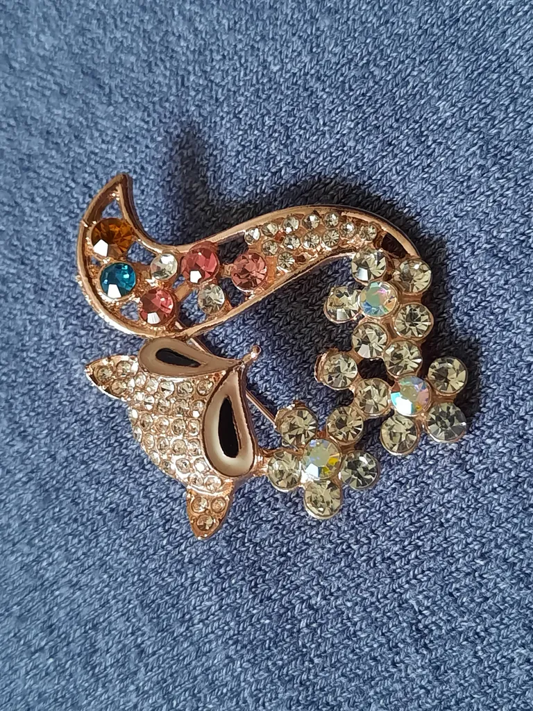 گل سینه زنانه مدل روباه کد 00581