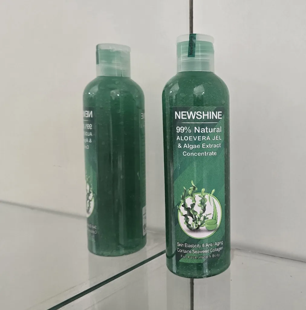 ژل لیفتینگ و کلاژن ساز نیوشاین مدل آلوئه ورا و جلبک دریایی حجم 250 میلی لیتر