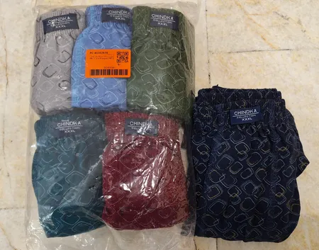 شورت مردانه چیندکا مدل پادار کد 709 مجموعه 6 عددی