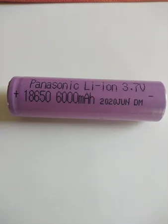 باتری لیتیوم یون قابل شارژ پاناسونیک کد 18650 ظرفیت 6000 میلی آمپرساعت