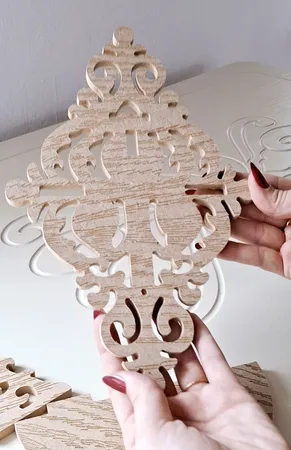 شلف دیواری مدل لوزی کد 09030035 سایز متوسط