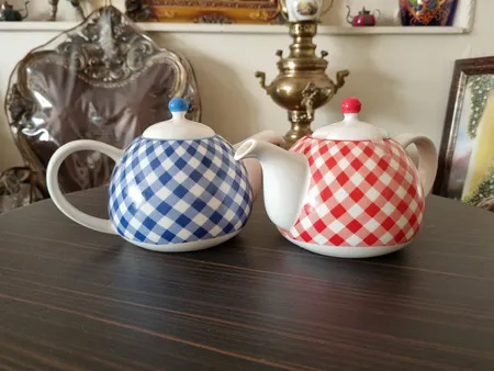 قوری مدل چهار خانه