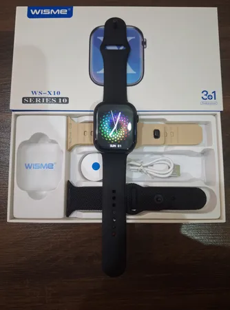 ساعت هوشمند دبلیو اِس مدل WS-X10 دارای قابلیت های صفحه همیشه روشن (Always-on Display)، کنترل موسیقی (Music Player) بند سیلیکون